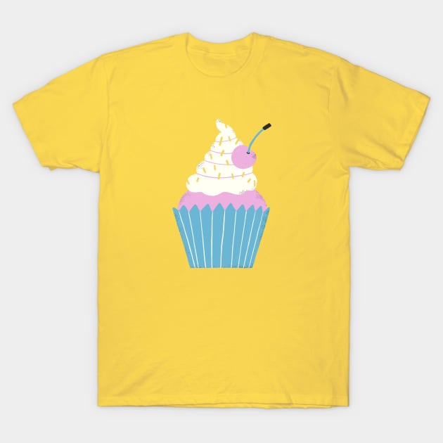 Cute Cupcake with a Cherry T-Shirt by nataliaoro